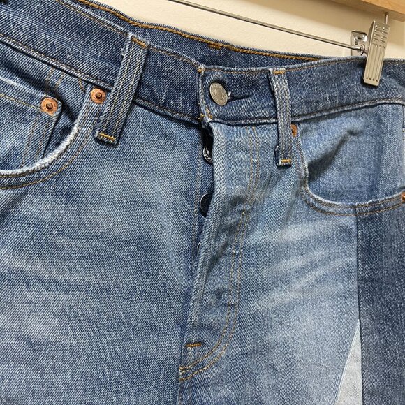 Levis Premium 501 Patchwork Jeans sz 27 - Picture 7 of 16